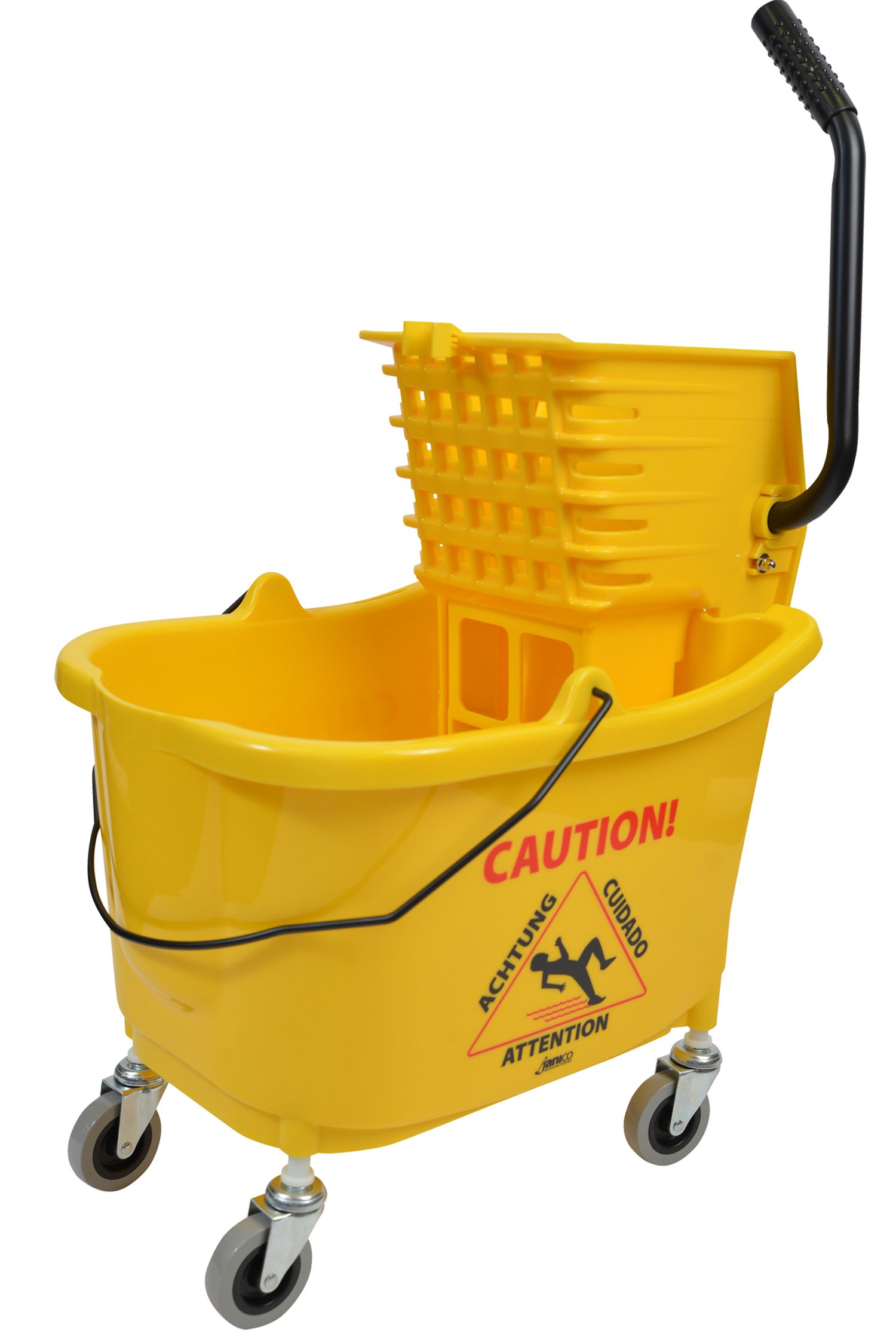 35 QT Yellow Combo Mop Bucket and Side Press Wringer Lavex 