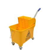 1020 20 Qt Yellow Mop Bucket With Side Press Wringer Combo