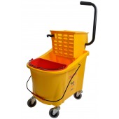 1036 36 Qt Yellow Mop Bucket With Side Press Wringer