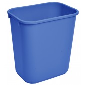 1037BL Blue Rectangular Garbage Can with 41 Quarts Capacity