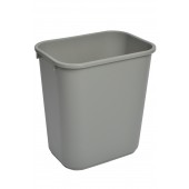 1037GY Grey Rectangular Garbage Can with 41 Quarts Capacity