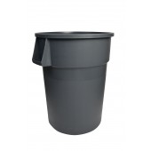 1044GY Grey Round Waste Garbage Can 44 Gallon