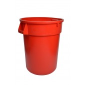 1044RD Red Round Waste Garbage Can 44 Gallon