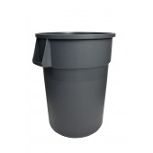 1055GY Grey Round Waste Garbage Can 55 Gallon