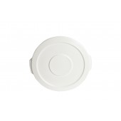 1110-02WH White Round Container Lid for 10 Gallon Garbage Can