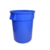 1120BL Blue Round Waste Garbage Can 20 Gallon