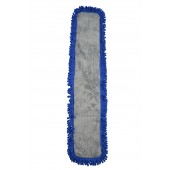 6336 5 Inch by 36 Inches Microfiber Fringed Dry Mop Pads with Velcro Backing