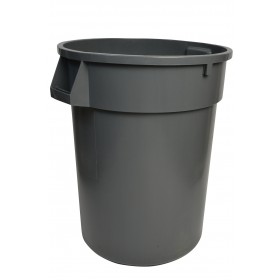 1032GY Grey Round Waste Garbage Can 32 Gallon