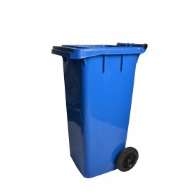 1038BL Blue Rollout Container 32 Gallon Trash Cans with Wheels