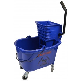 1010BL Mop Bucket With Side Press Wringer Combo 35 Quart Blue