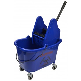 1012BL 35 Qt Blue Mop Bucket With Down Press Wringer Combo