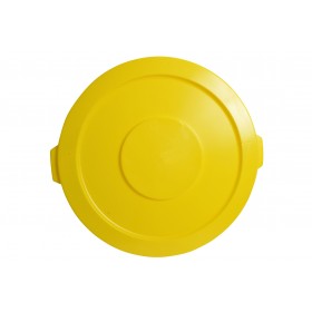 1032-02YW Yellow Round Container Lid for 32 Gallon Garbage Can