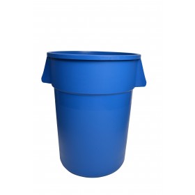 1044BL Blue Round Waste Garbage Can 44 Gallon